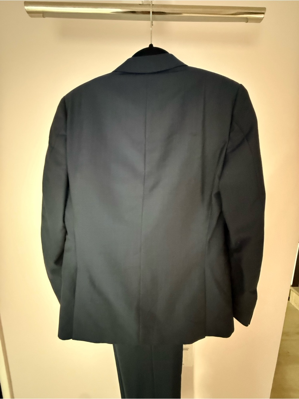 Z Zegna Mens Suit 2 Piece Navy Blue 48R US 38R Slim Fit Drop 8 Wool Mohair Luxe⁠ - Picture 9 of 16